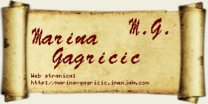 Marina Gagričić vizit kartica